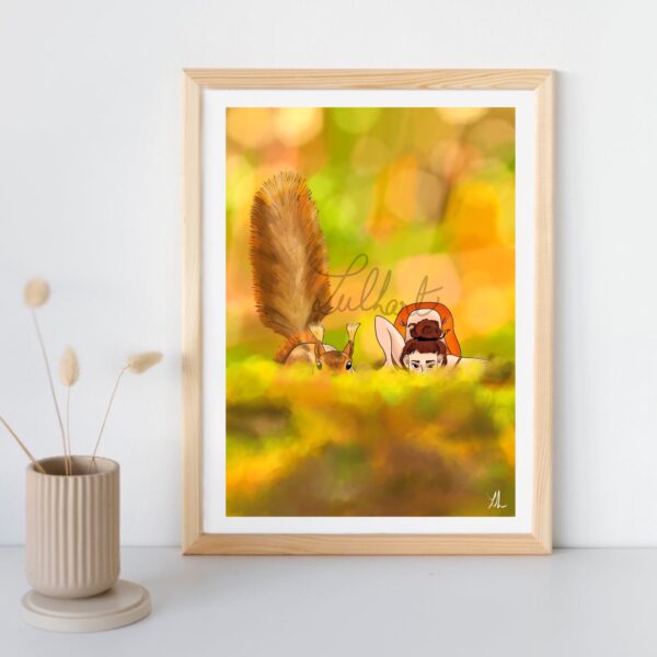 Illustration_sans_titre copie 5 Print A4 "Epicureuil"