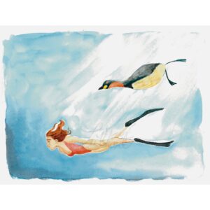 Illustration_sans_titre 39 A4 - Aquarelle originale "Grèbe castagneux"