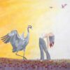 Reproduction A4 "Les grues s'en dressent"