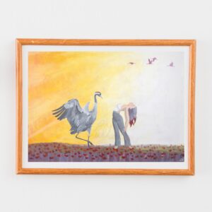 Reproduction A4 "Les grues s'en dressent"