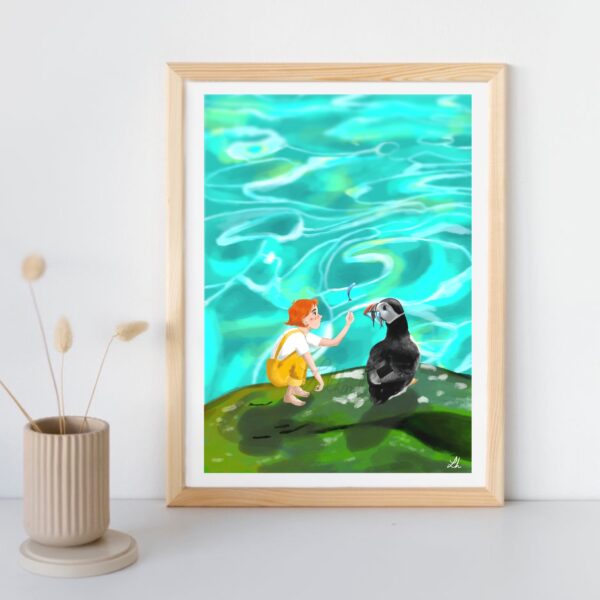 Print A4 "Un poisson dans l'eau"