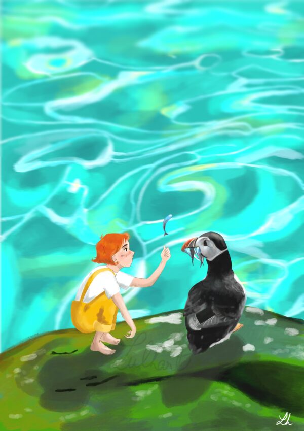 Print A4 "Un poisson dans l'eau"