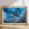 Reproduction A3 " T'as ri sous l'eau "